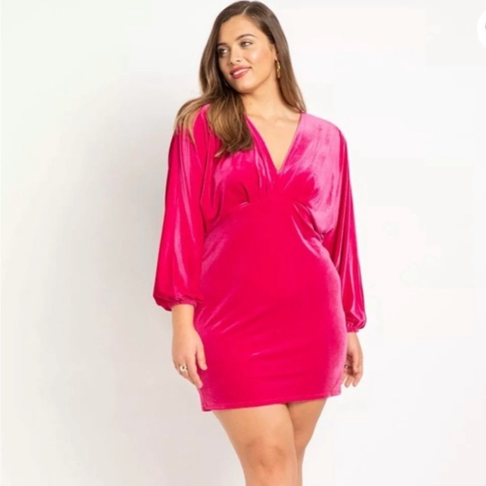 Eloquii Pink Mini Dress